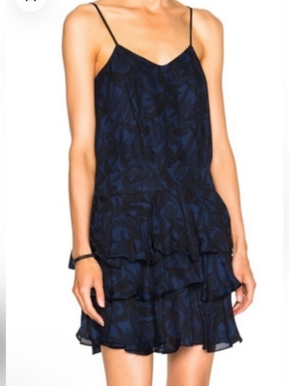 Derek Lam 10 Crosby Mini Dress in Blue & Black NWOT